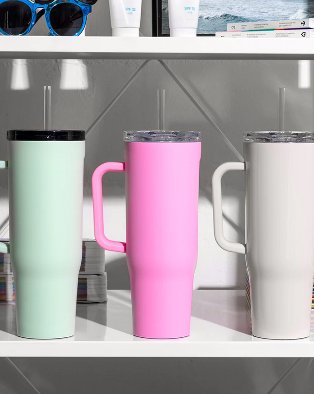 Corkcicle 40oz Cruiser - Sun-Soaked Pink Drinkware in  at Wrapsody