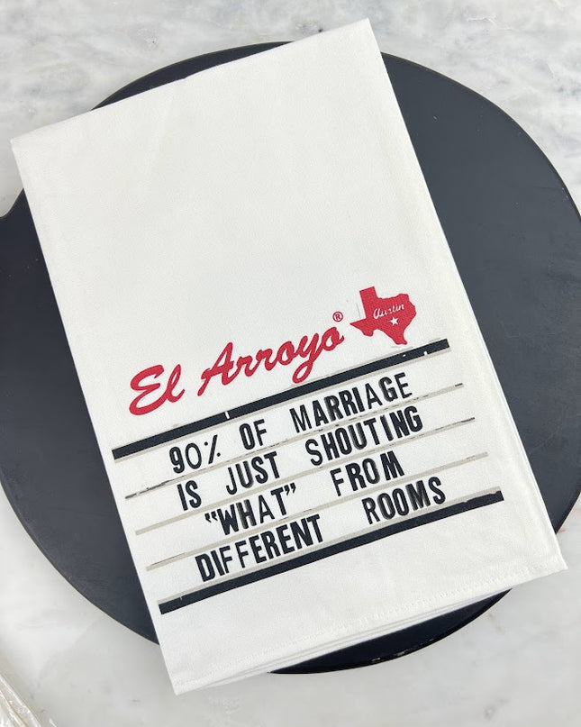 El Arroyo Towel Kitchen Towels in 90% of Marriage at Wrapsody