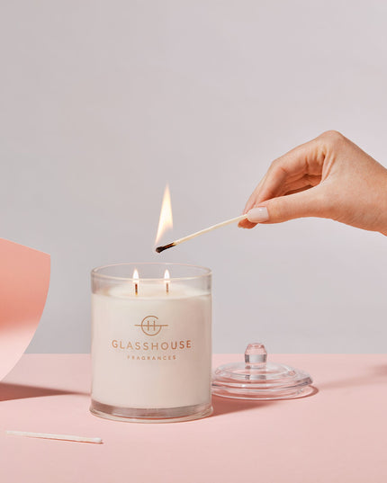 Glasshouse Candle 13.4oz Candles in  at Wrapsody