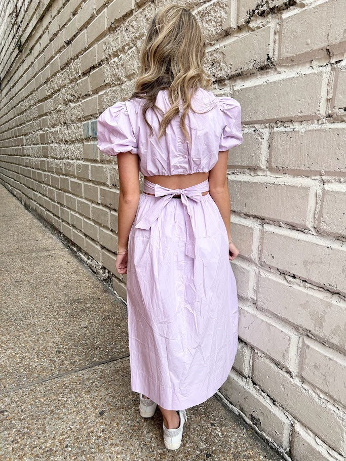 Olivia Maxi Dress - Lavender Dresses in  at Wrapsody