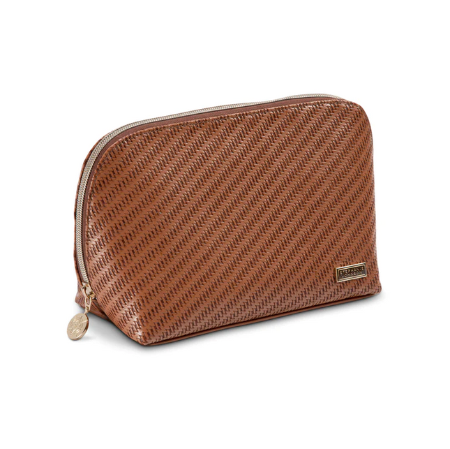 Lola Makeup Bag Rosewood Cognac Travel Accessories in  at Wrapsody