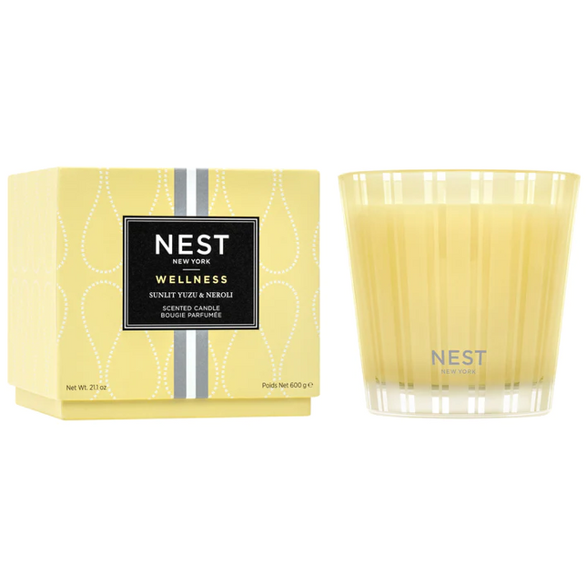 Nest 3-Wick Candle 21.1oz  Sunlit Yuzu & Neroli Candles in  at Wrapsody