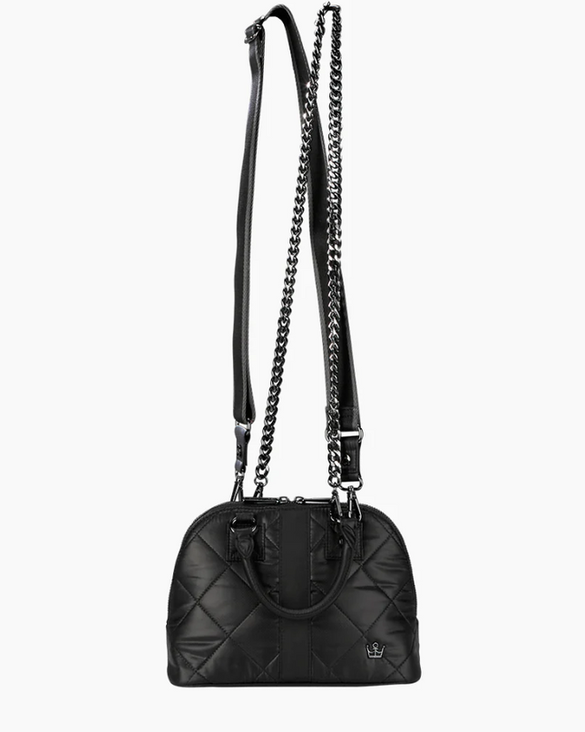 Oliver Thomas Mini Dome Satchel Black Handbags in  at Wrapsody