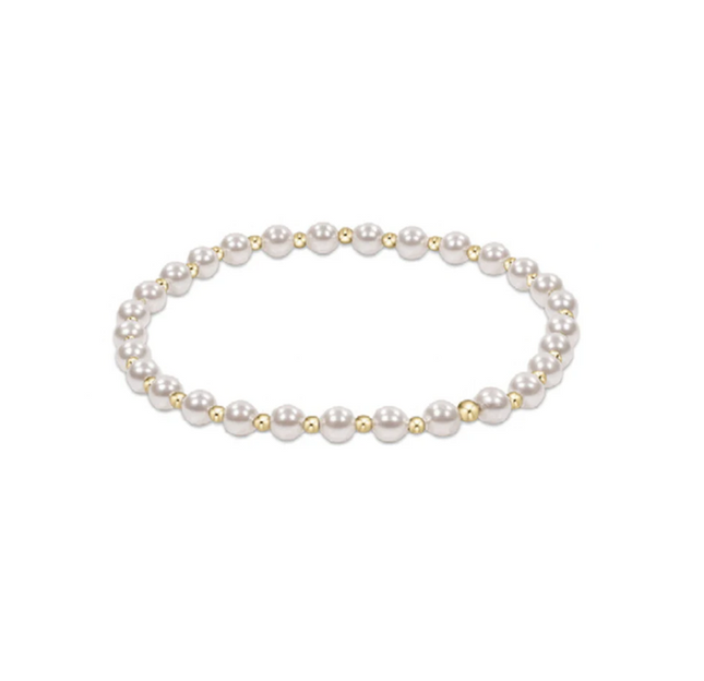 Enewton Classic Grateful Pattern 4mm Bead Bracelet Pearl Bracelets in  at Wrapsody