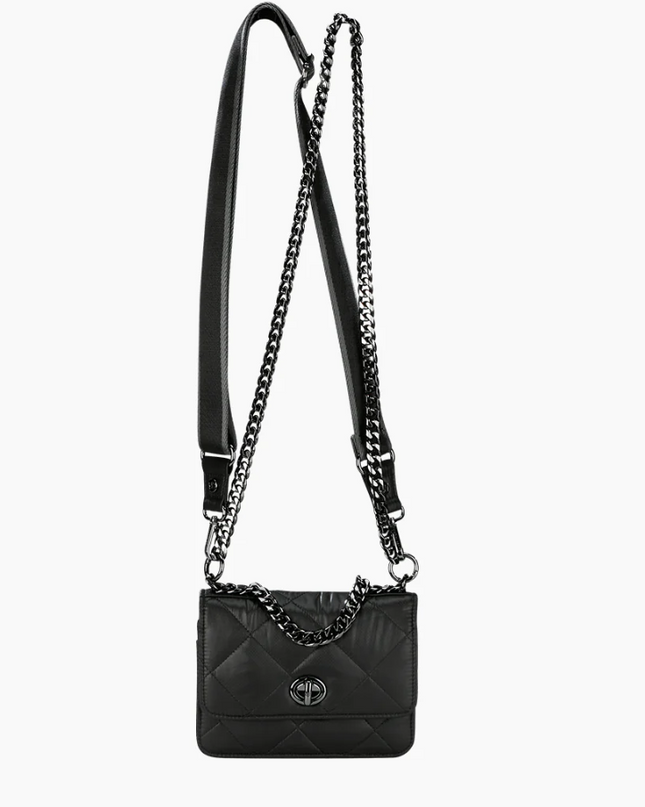 Oliver Thomas Wallet Chain Purse Black Handbags in  at Wrapsody