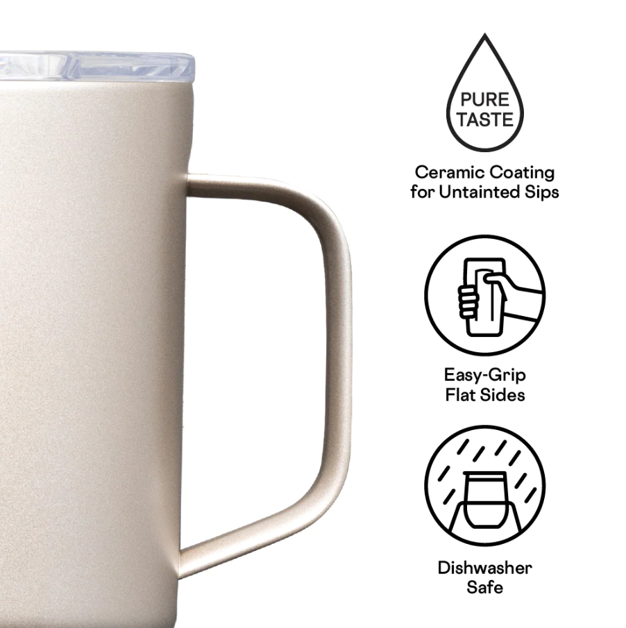 Corkcicle 16oz Mug - Latte W/Oat Milk Drinkware in  at Wrapsody