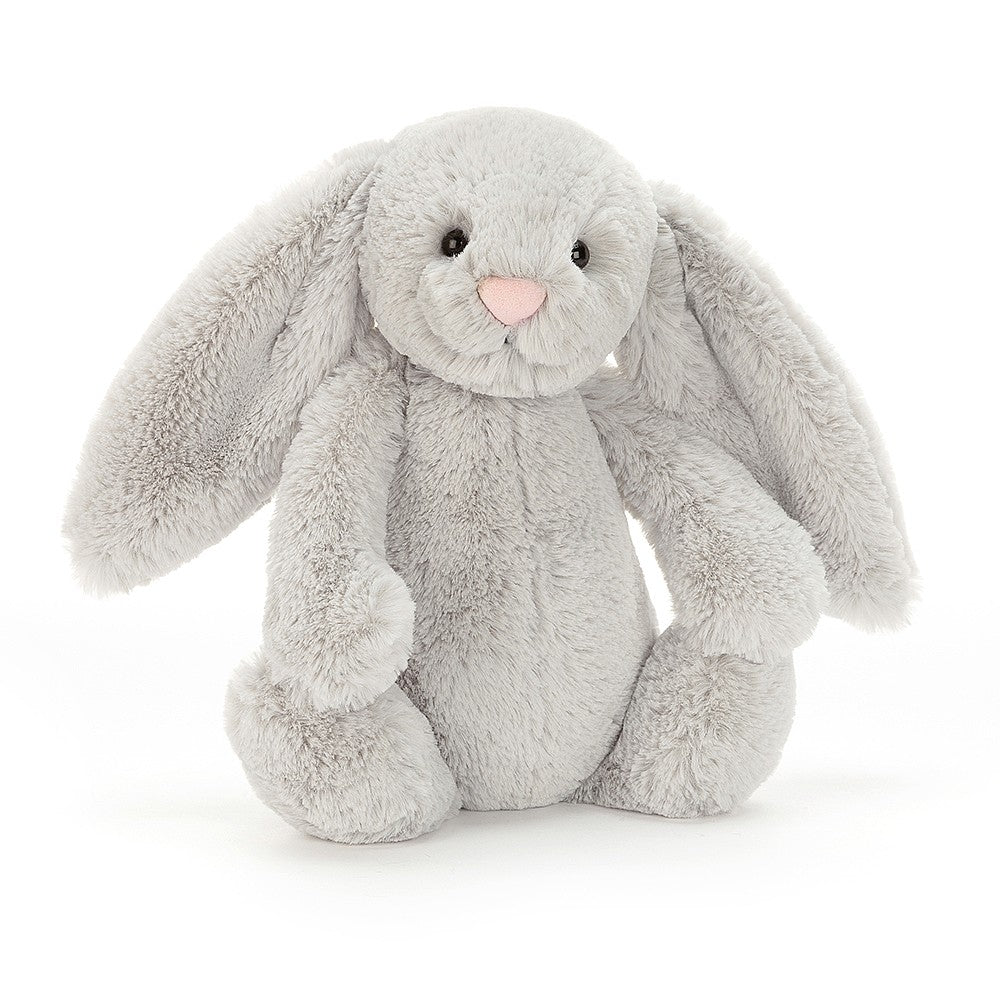 Jellycat Bashful Bunny Medium Soft Toys in Grey at Wrapsody