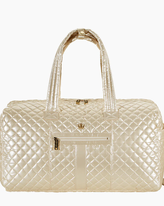 Oliver Thomas 24/7 Weekender Duffle Luggage in Champagne Metallic at Wrapsody
