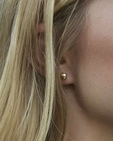 Enewton 6mm Ball Stud Gold Earrings in  at Wrapsody