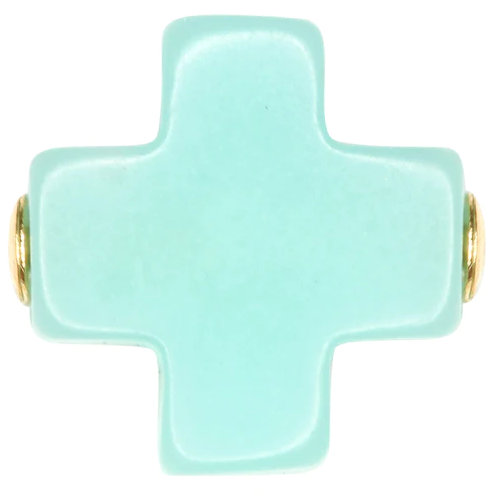 Enewton Signature Cross Bracelet 3mm (eGirl SIZE) Bracelets in Mint at Wrapsody