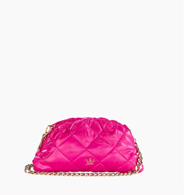 Oliver Thomas Maxed Out Pouchette Handbags in Bright Fuchsia at Wrapsody