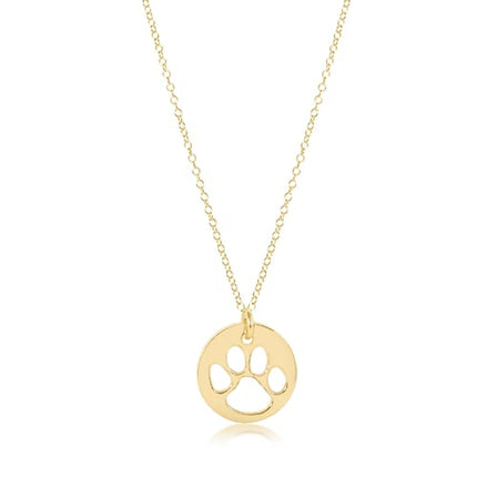 Enewton Paw Charm Gold 16" Necklace Necklaces in at Wrapsody