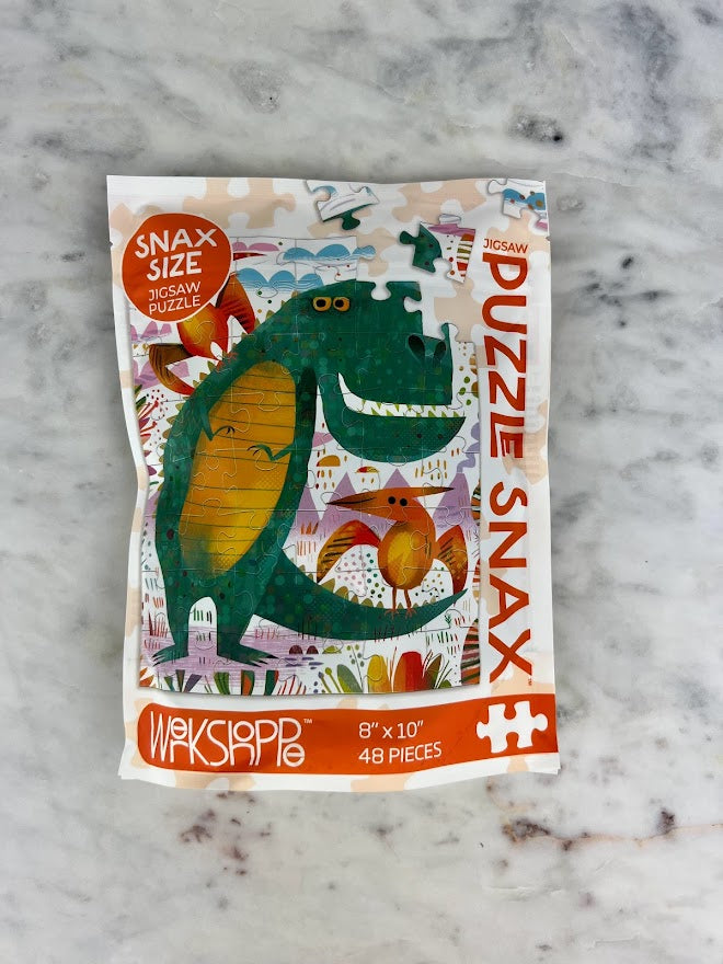 Snax Size Puzzle Fun & Games in T-Rex & Friends at Wrapsody