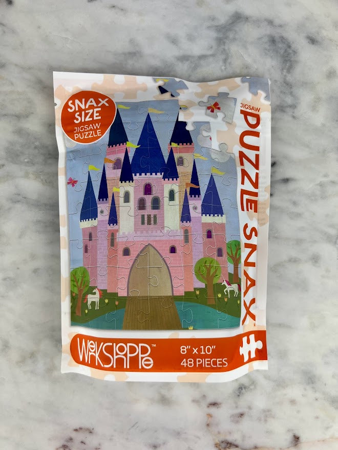 Snax Size Puzzle Fun & Games in Pink Royal Castle at Wrapsody