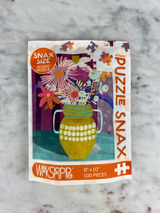 Snax Size Puzzle Fun & Games in Bright Bouquet at Wrapsody